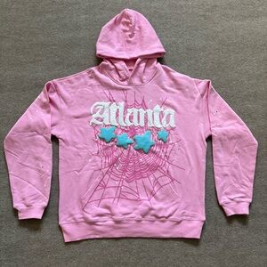 Sp5der Hoodie Atlanta Pink  Size M